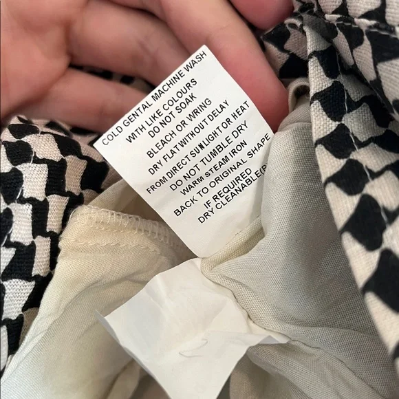 Dissh Houndstooth Mini Dress Black Cream - Picture 6 of 11